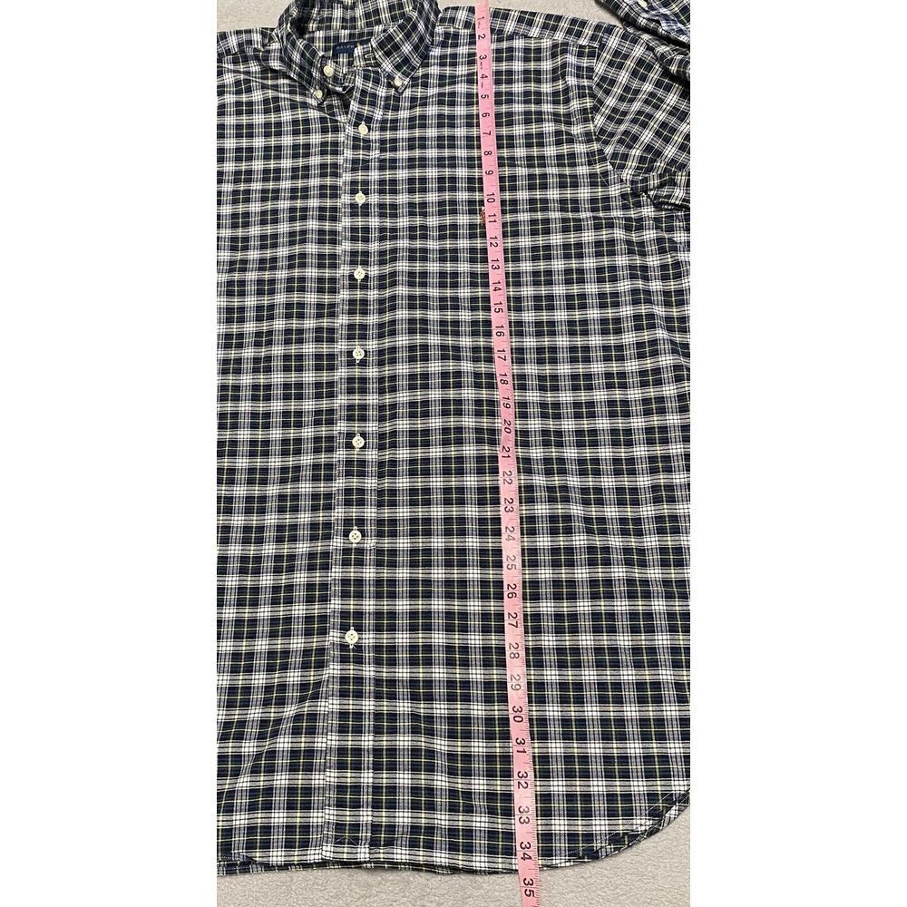 Ralph Lauren Shirt‎ Mens XLT Tall Plaid Button Down Casual Preppy Flesh Pony - Picture 6 of 8